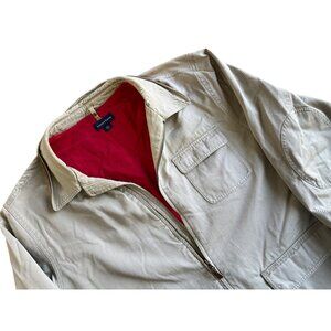 Lands End Mens Field Barn Chore Jacket Beige Corduroy collar XL